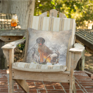 Bavarian Mountain Hound, Art Cushion