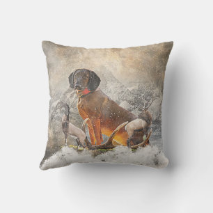 Bavarian Mountain Hound, Art Cushion