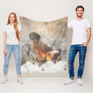 Bavarian Mountain Hound, Art Fleece Blanket