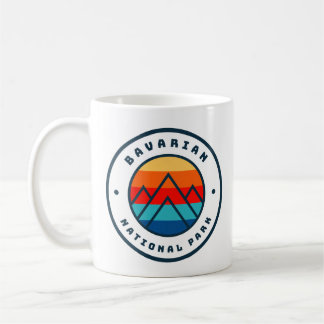 Bavarian National Park Germany Minimalist Mountain Coffee Mug