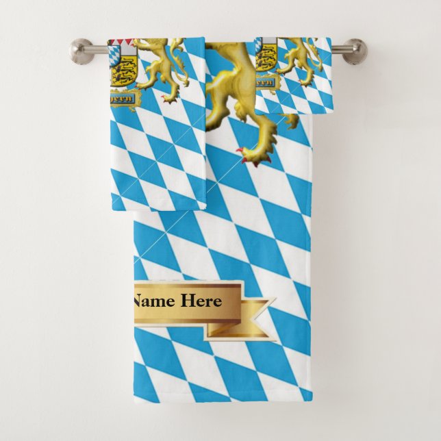Bavarian Personalised Guest Gift Towel Set (Insitu)