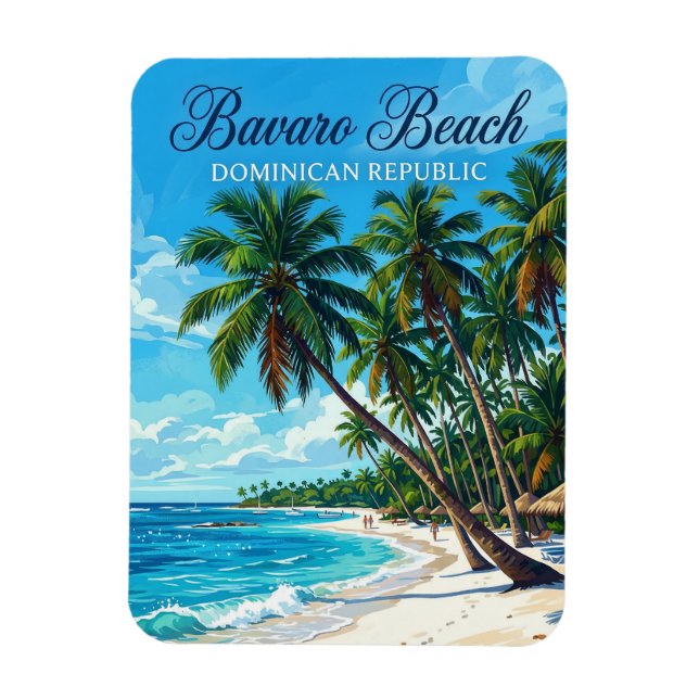 Bavaro Beach Dominican Republic Magnet (Vertical)