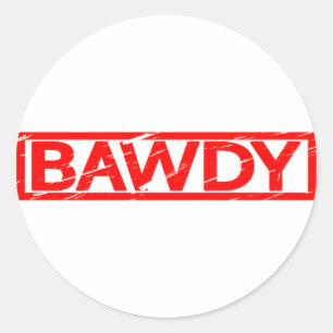 Bawdy Stamp Classic Round Sticker