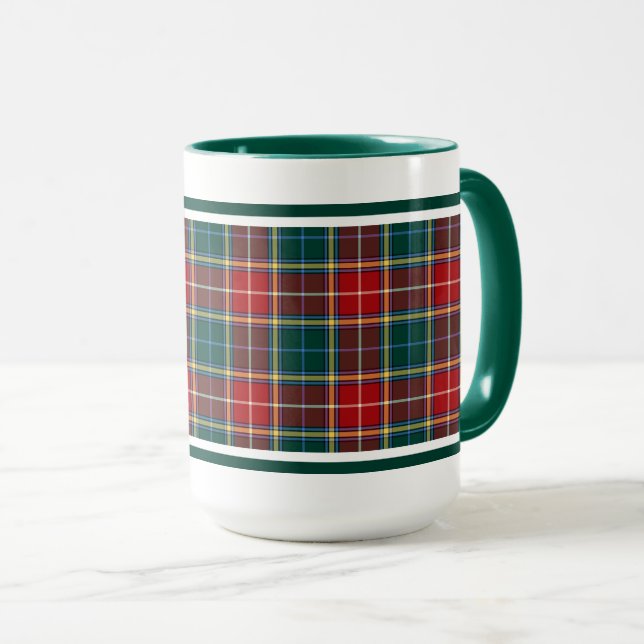 Baxter Clan Tartan Mug (Front Right)