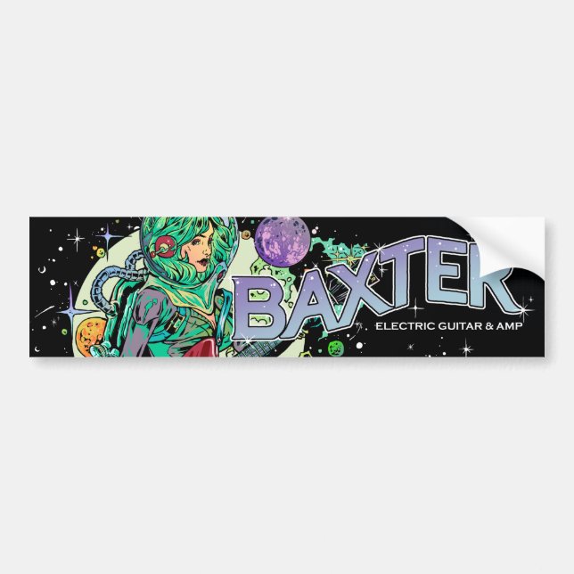 Baxter Cosmonaut Bumper Sticker (Front)