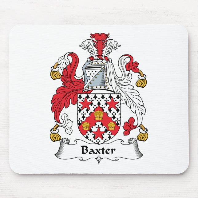 Baxter Family Crest Mouse Pad (Front)