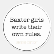 "Baxter Girls" Stickers - 6 pk