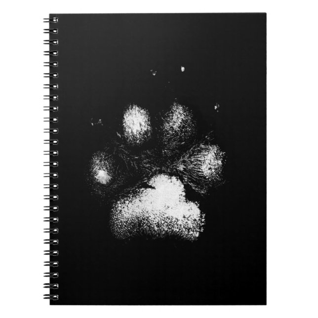 Baxter Paw Print Notebook (Front)