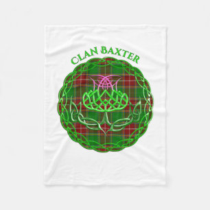 Baxter Scottish Tartan Celtic Thistle Fleece Blanket