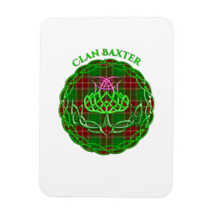 Baxter Scottish Tartan Celtic Thistle Magnet