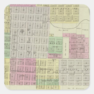 Baxter Springs, Cherokee County, Kansas Square Sticker