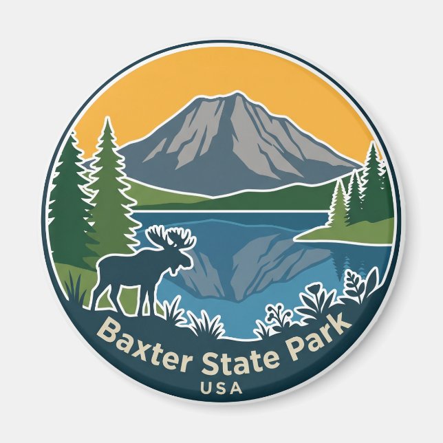 Baxter State Park Maine Magnet (Front)