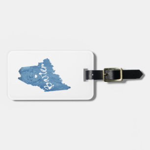 Baxter State Park Maine Wood Grain Luggage Tag