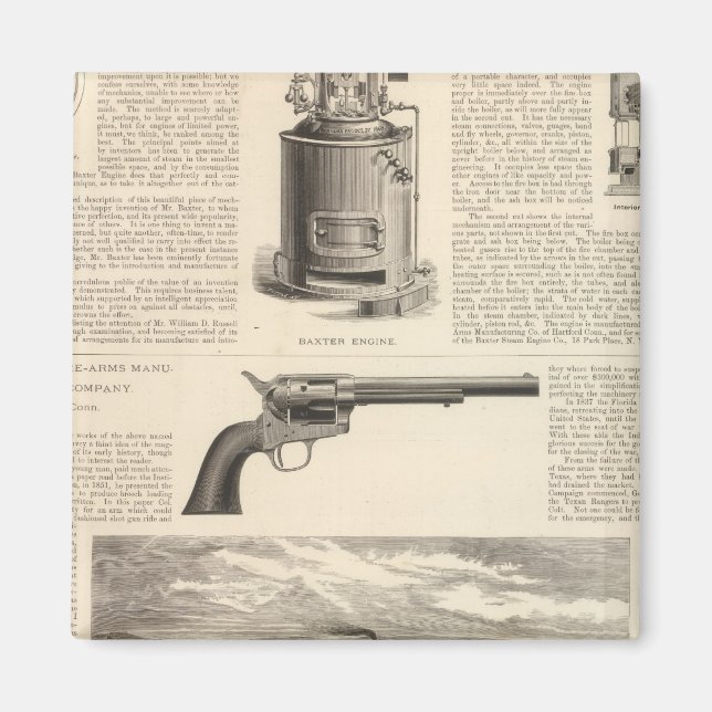 Baxter Steam Engine Company Magnet (Front)