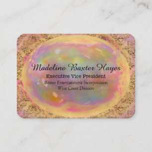 Baxterfynes Round Professional Beauty Business Card