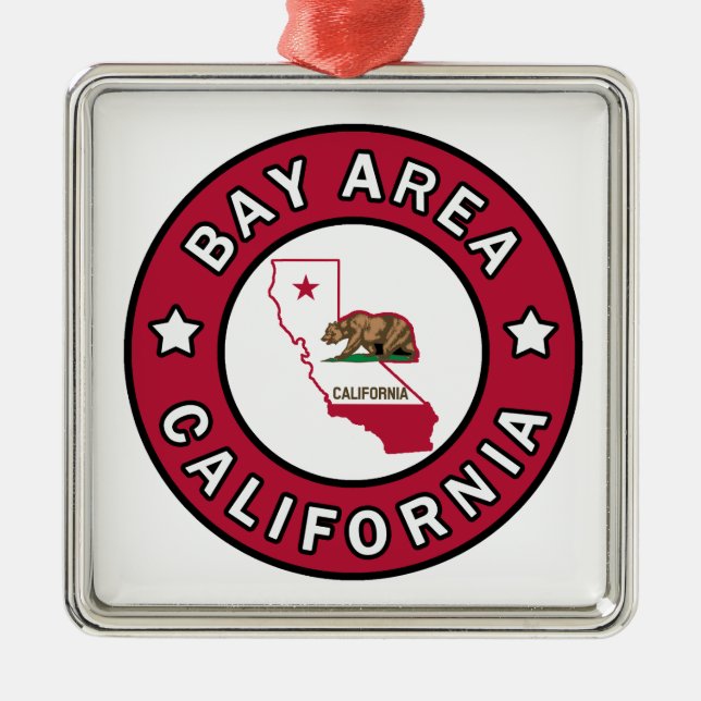 Bay Area California Metal Ornament (Front)