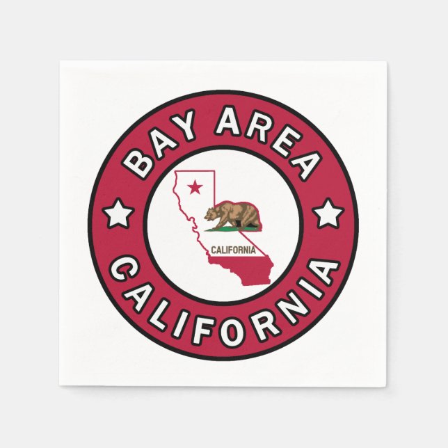 Bay Area California Napkin (Front)