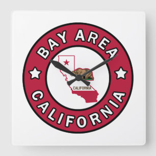 Bay Area California Square Wall Clock