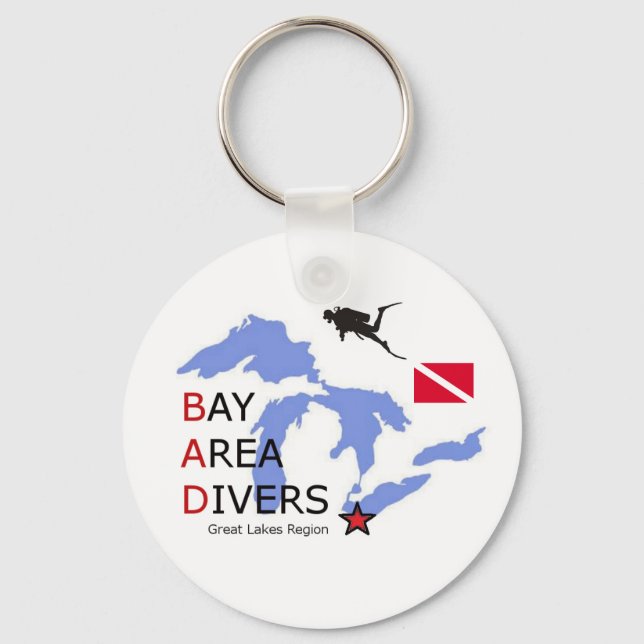 Bay Area Divers - Great Lakes Region - Key Ring (Front)