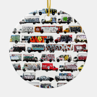 Bay Area Graffiti Trucks Ceramic Tree Decoration