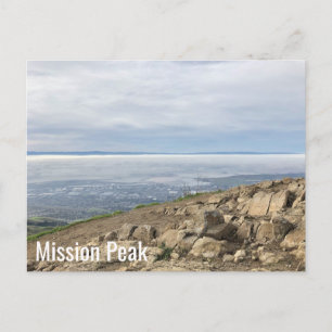 Bay Area Mission Peak Hike Top of Mountain Postcard