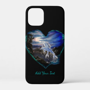 Bay at Night , Dolphin Love , Add Your Text iPhone 12 Mini Case