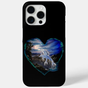 Bay at Night , Dolphin Love iPhone 15 Pro Max Case