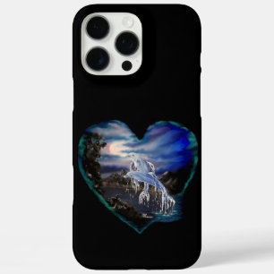 Bay at Night , Dolphin Love iPhone 16 Pro Max Case
