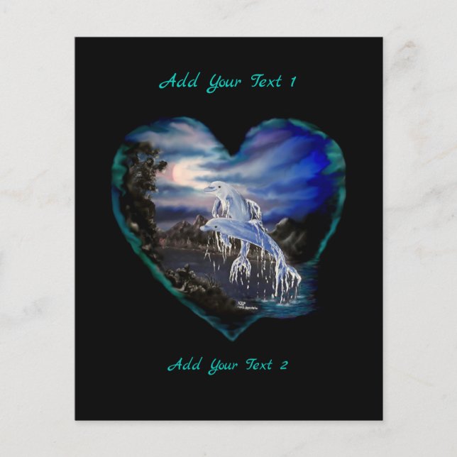Bay at Night , Dolphin Love Flyer (Front)