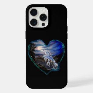 Bay at Night , Dolphin Love iPhone 15 Pro Max Case
