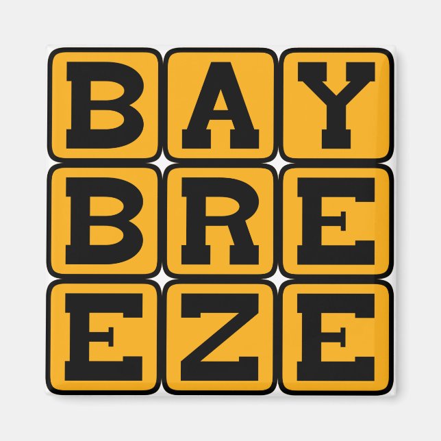 Bay Breeze, Mixed Cocktail Magnet (Front)