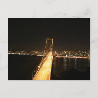 Bay Bridge at Night Postcard