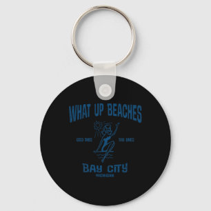 Bay City Michigan Mi Funny Vintage Beaches Tee  Key Ring