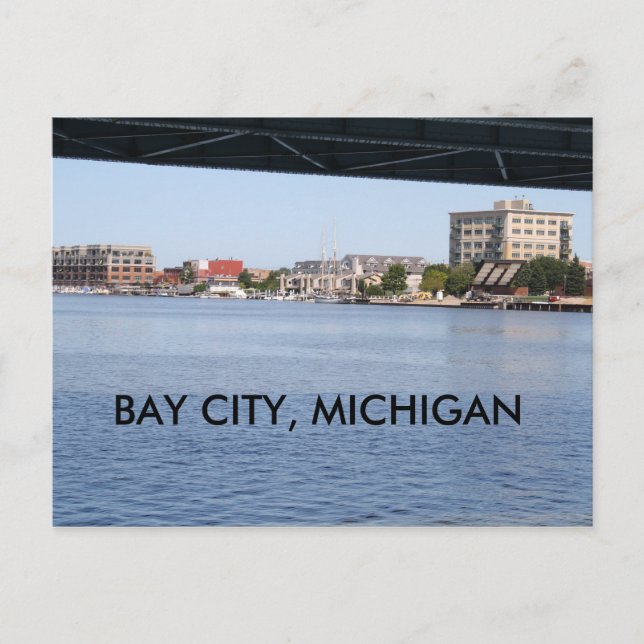 BAY CITY, MICHIGAN POST CARD (Front)