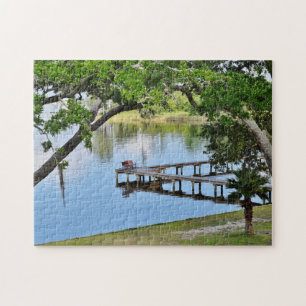 Bay Fishing Pier Jigsaw Puzzle