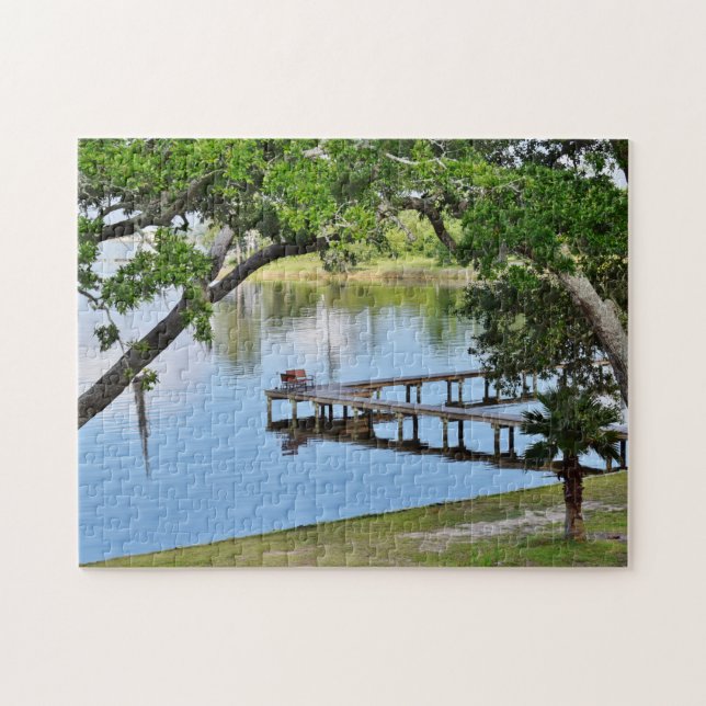 Bay Fishing Pier Jigsaw Puzzle (Horizontal)