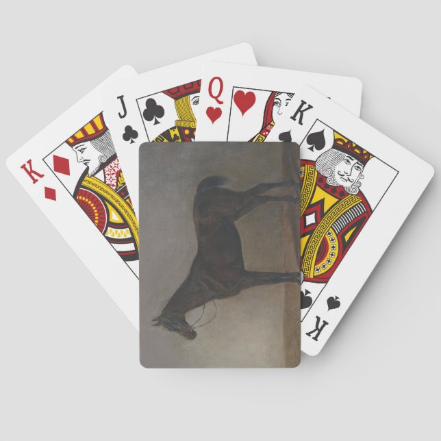 Bay Gelding Horse (by Albrecht Adam) Playing Cards (Back)