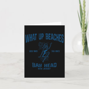 Bay Head New Jersey Nj Funny Vintage Beaches Tee  Card