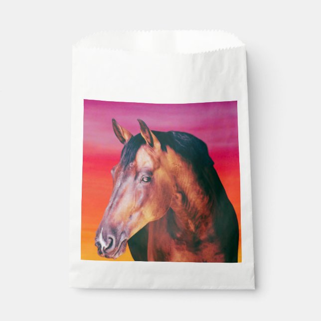 Bay Horse Gradient   Favour Bag (Front)