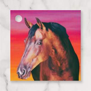 Bay Horse Gradient Favour Tags