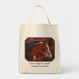 Bay Horse Hanoverian Warmblood Tote Bag