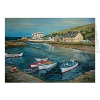 Bay Hotel Cushendun oil painting by Joanne Casey -