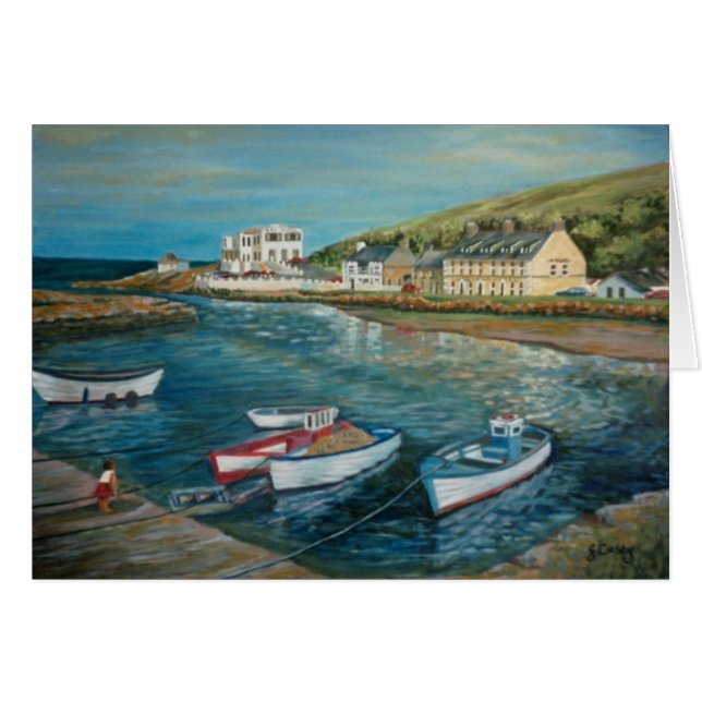 Bay Hotel Cushendun oil painting by Joanne Casey - (Front Horizontal)