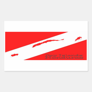 Bay Islands Scuba Rectangular Sticker