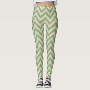 Bay Leaf Spice Moods Chevrons Leggings