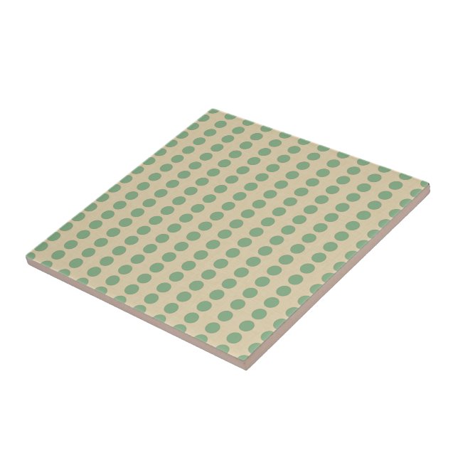 Bay Leaf Spice Moods Dots Ceramic Tile (Side)