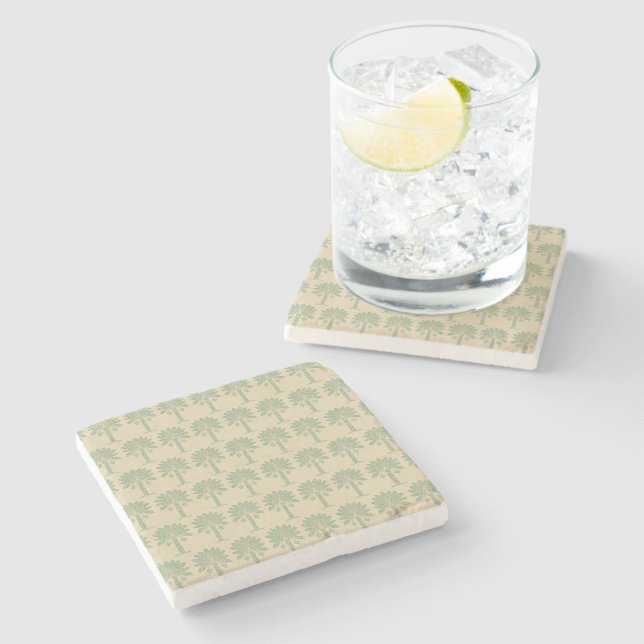 Bay Leaf Spice Moods Palm Stone Coaster (Side)