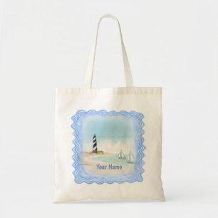 Bay Lighthouse tote bag