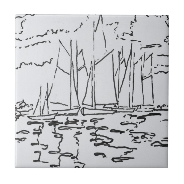 Bay of Concarneau | Brittany, France Ceramic Tile (Front)