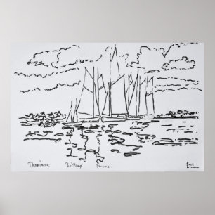 Bay of Concarneau   Brittany, France Poster